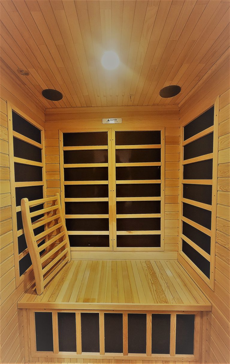 interior of a sauna